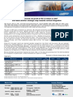 4Q07 - Usiminas Records Net Profit of R$ 3.2 Billion in 2007 and Takes Another Strategic Step Towards Vertical Integration