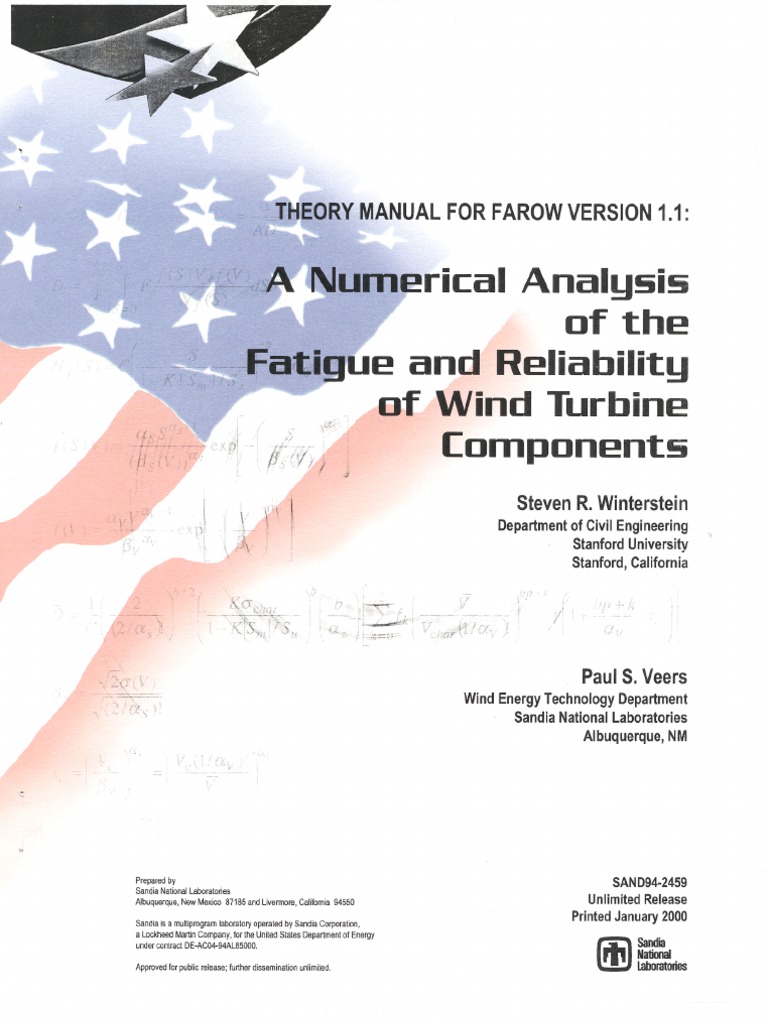 Umerical Analysis of The Fatigue and Reliability of Wind Turbine ...