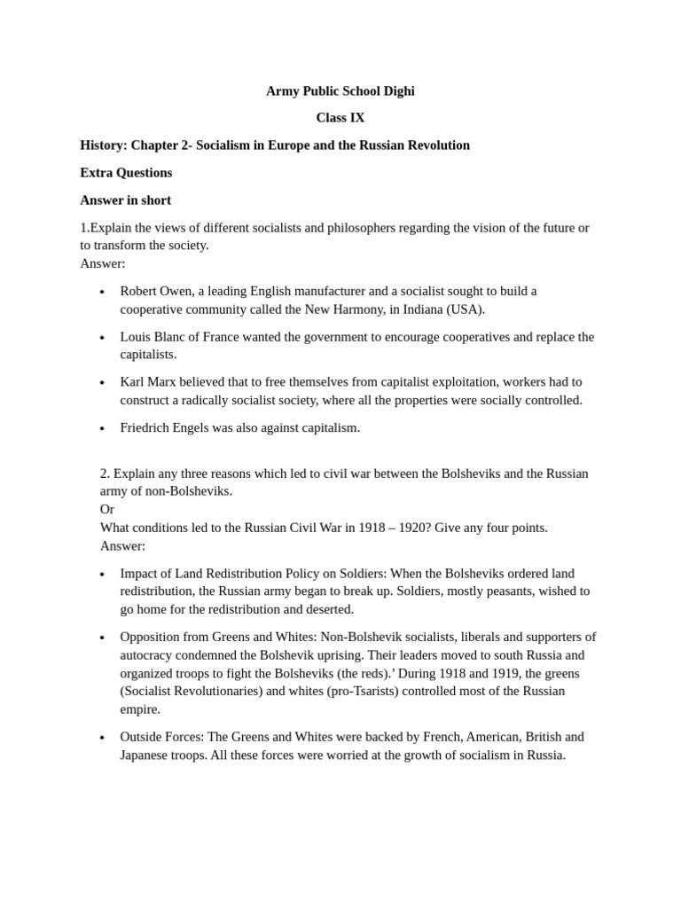 Socialism and the Russian Revolution Insights | PDF | Vladimir Lenin ...