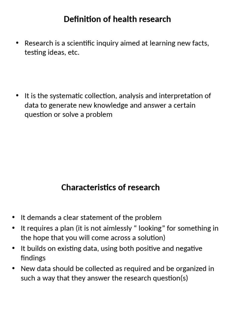 Understanding Health Research Basics | PDF | Quantitative Research ...