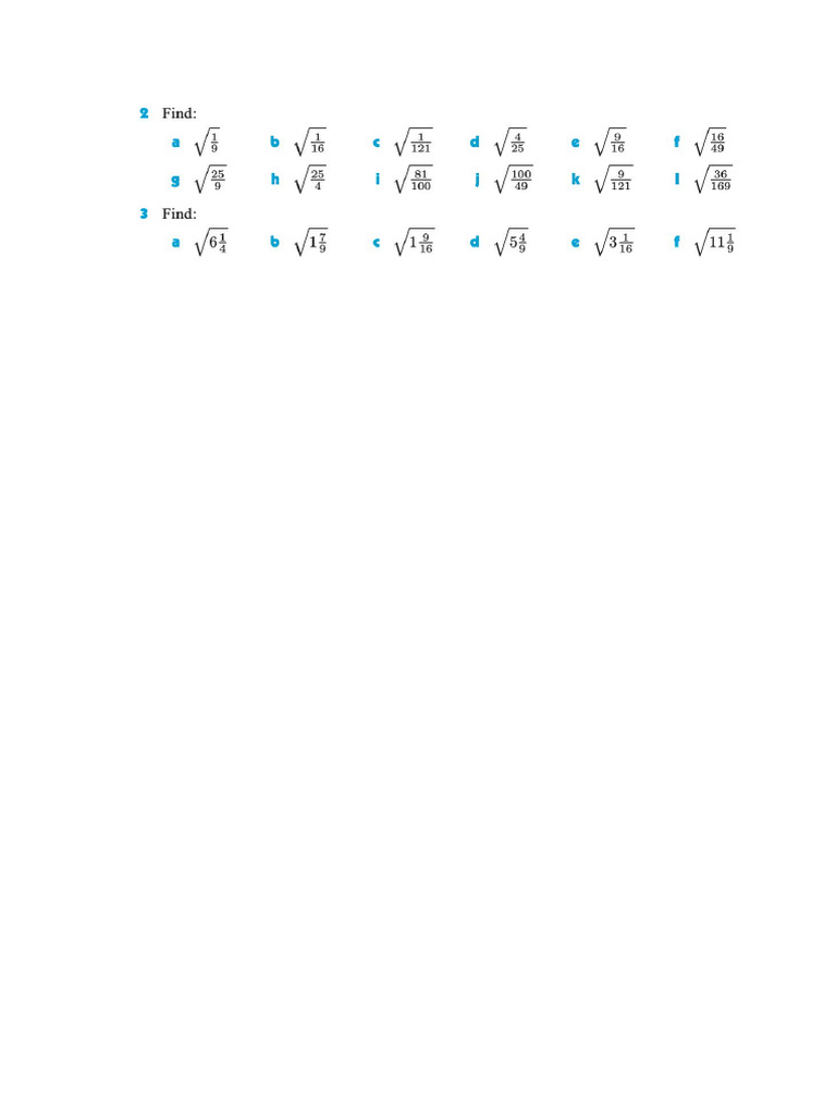 Square Root | PDF