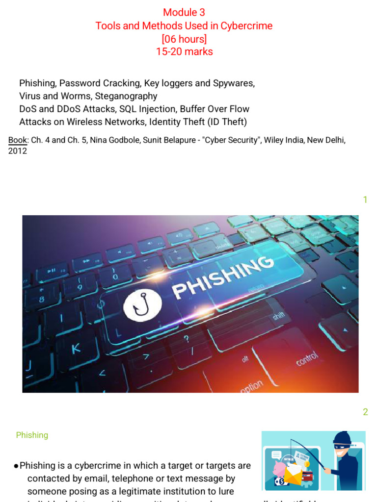 Cybercrime Tools: Phishing & Password Cracking | PDF | Phishing ...