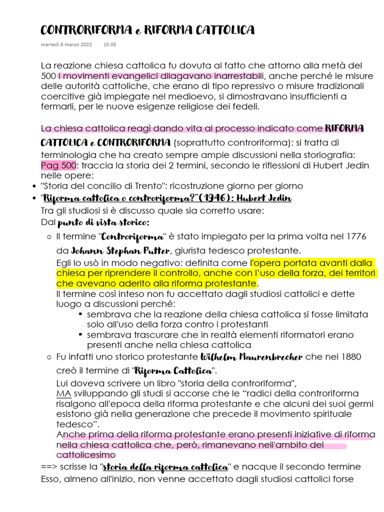 Controriforma Cattolica Corretta | PDF