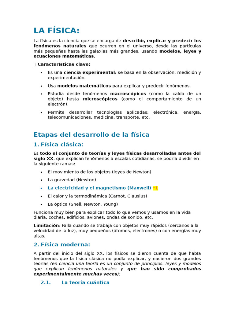 La Física | PDF | Ligero | Radiación electromagnética