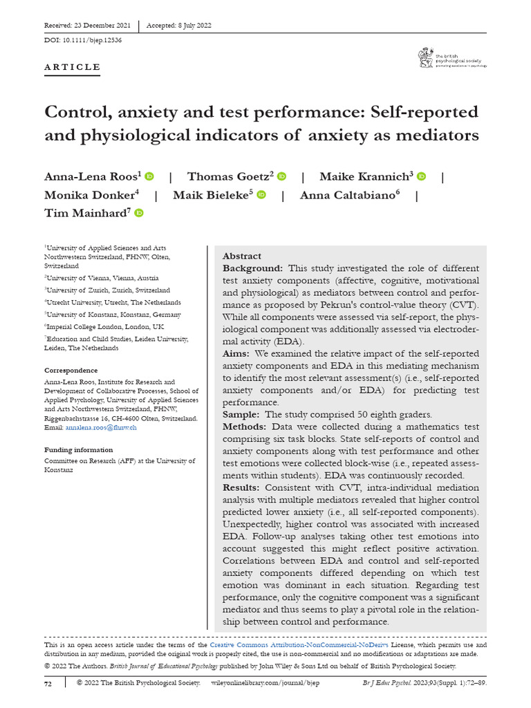 EBSCO FullText 2024 11 26 | PDF | Anxiety | Affect (Psychology)