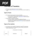 Types of Taxation Explained | PDF | Taxes | Progressive Tax