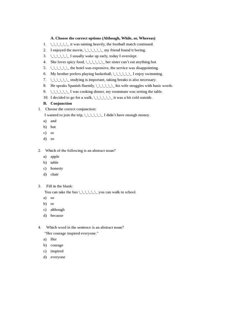 Although While Whereas | PDF
