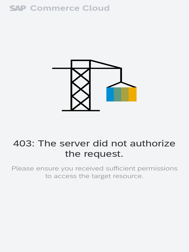 SAP Commerce Cloud - Forbidden | PDF