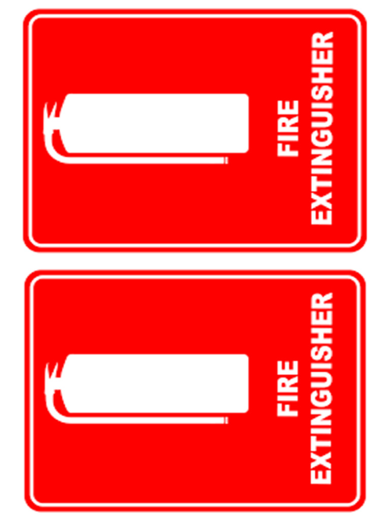 Fire Extinguisher Signage | PDF