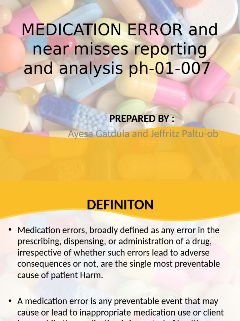Medicationerror 130822005215 Phpapp02 | PDF | Medical Error | Dose ...