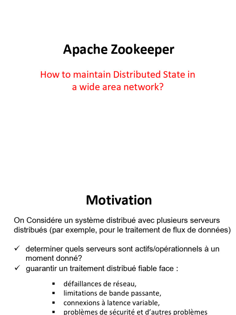 Coordination avec Apache ZooKeeper | PDF | Serveur (Informatique ...
