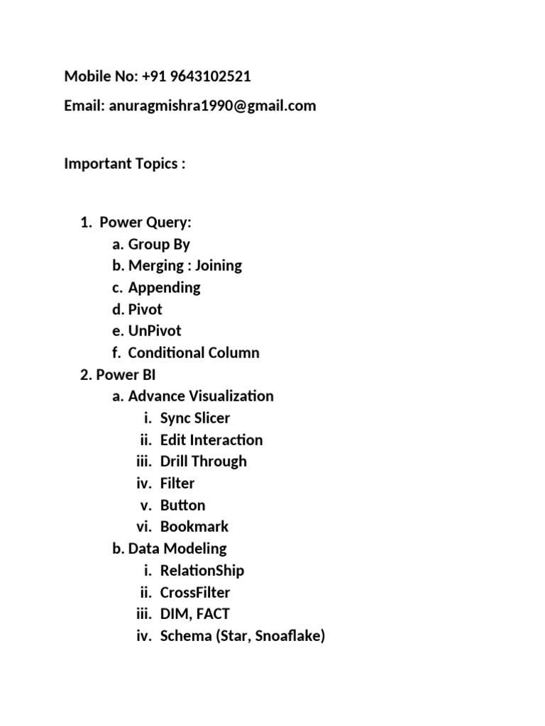 Power Query & Power BI Essentials Guide | PDF