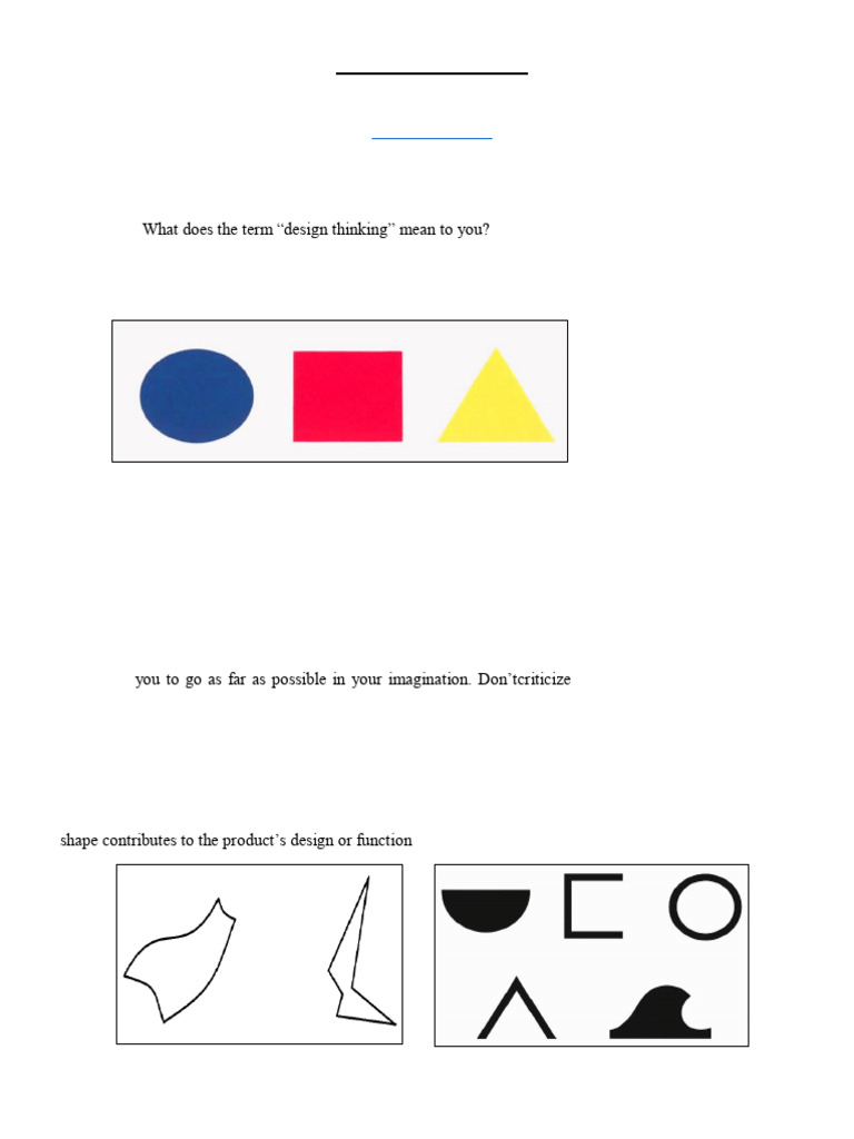 Design Thinking Lab Activities Guide | PDF | Human–Computer Interaction ...