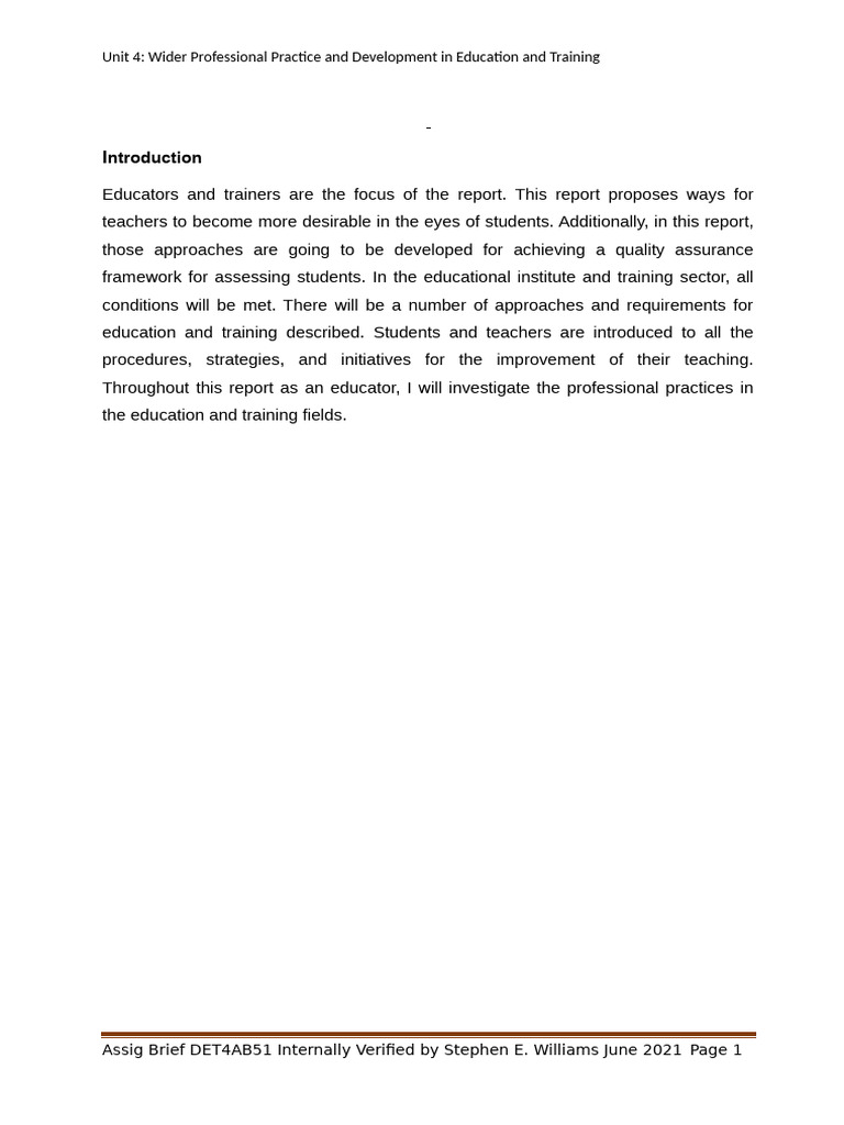 Professionalism in Education and Training | PDF | Teachers | Inclusion ...