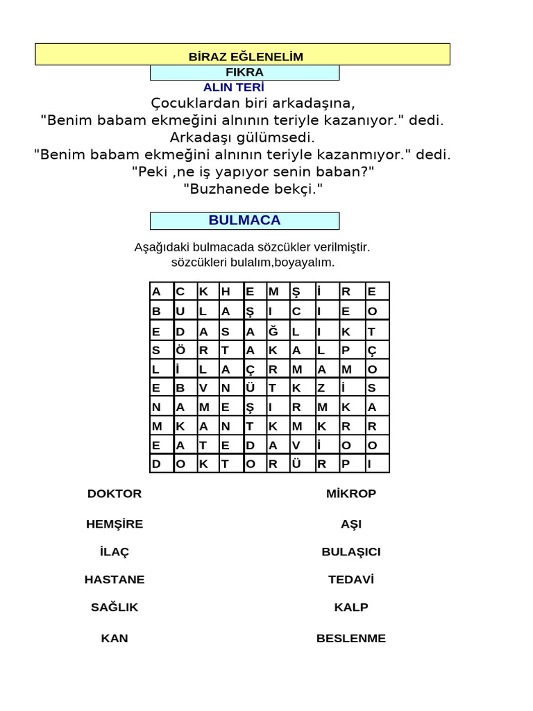 Bulmaca 4 | PDF