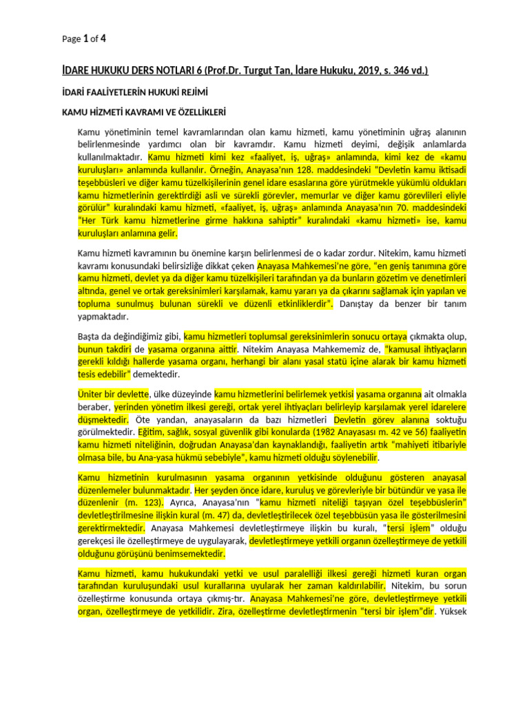 Ders Notlari 6 | PDF