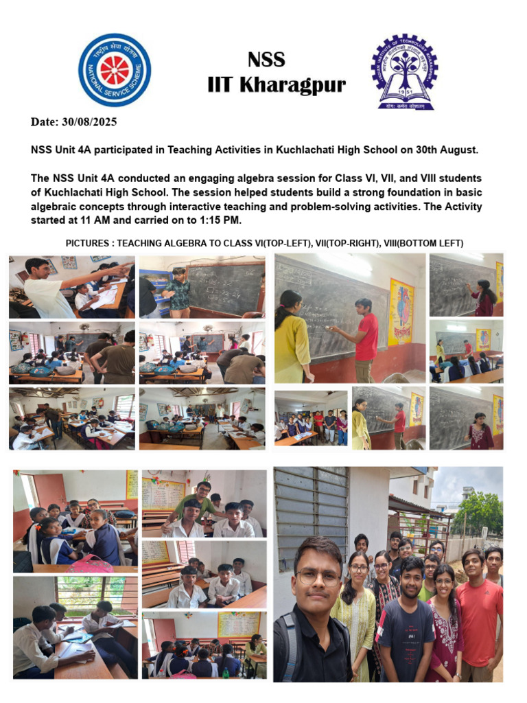 30th August Activity NSS UNIT-4A | PDF