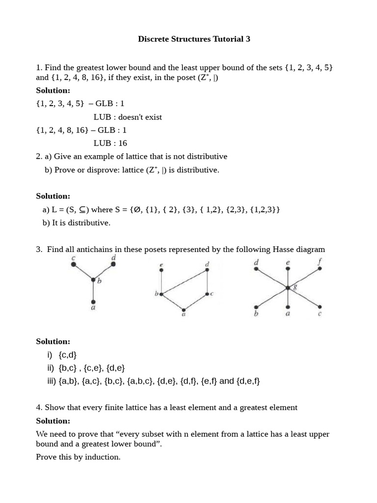 Tut3 Sol | PDF | Mathematical Concepts | Mathematical Logic