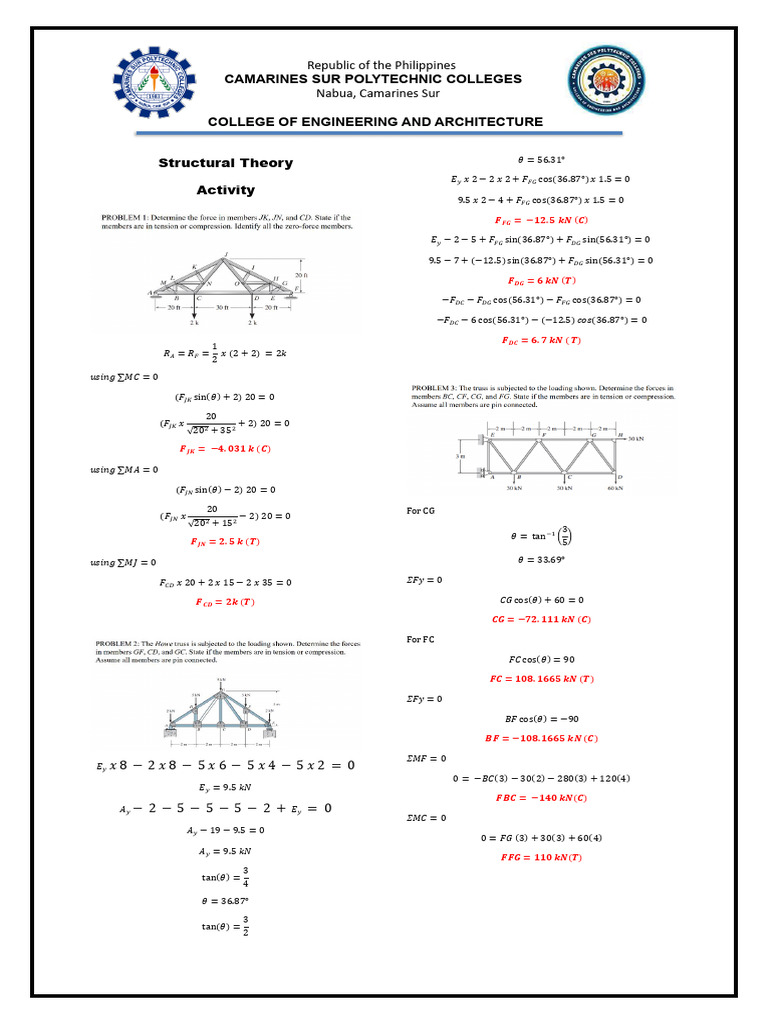 Structural Theory 2 | PDF
