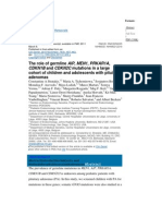 The Role of Germline AIP, MEN1, PRKAR1A, Cohort of Children and Adolescents With Pituitary Adenomas