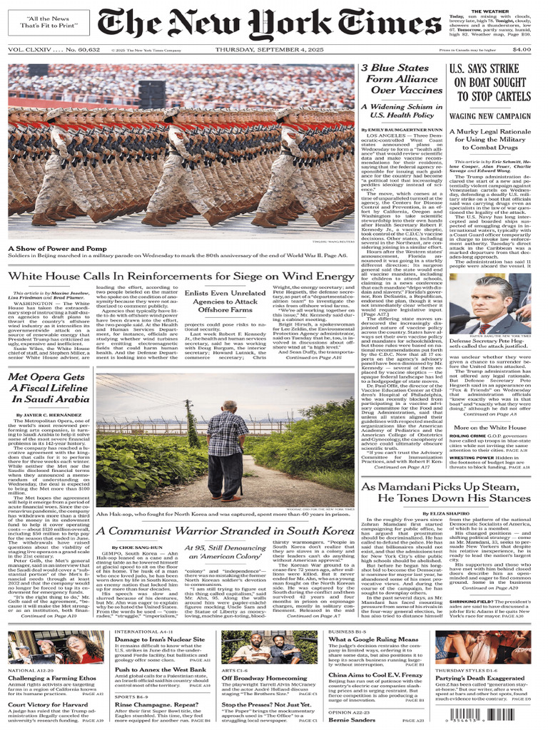 The New York Times September 04 2025 PDF