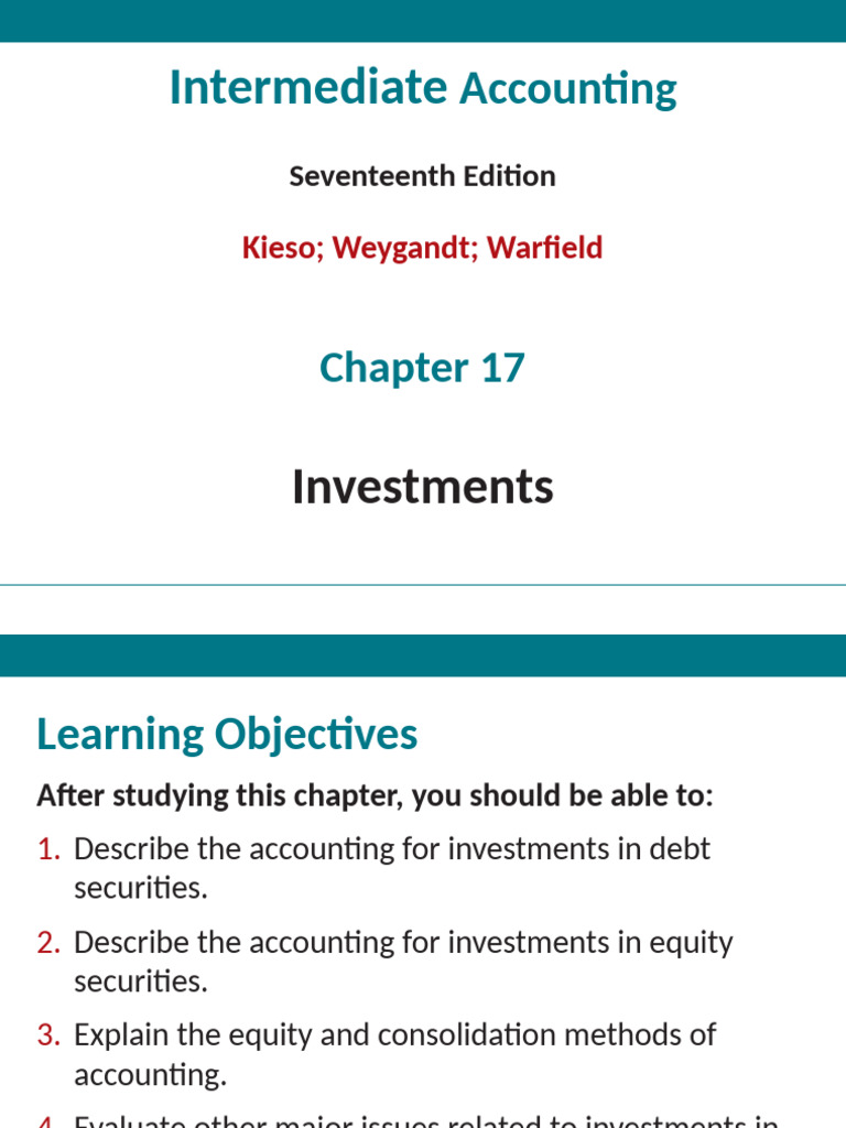 Accounting for Investments in Securities | PDF | Equity (Finance ...