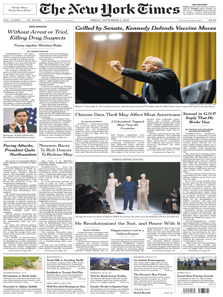 The New York Times September 05 2025 PDF