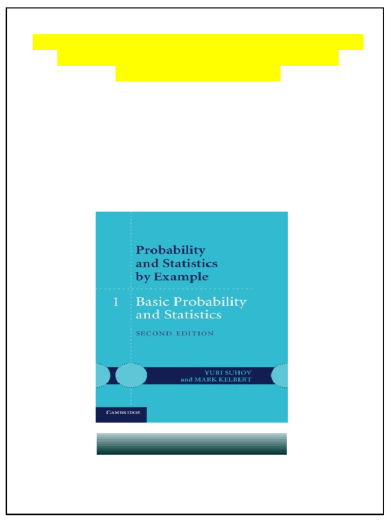 Probability and statistics by example volume 1 basic probability and