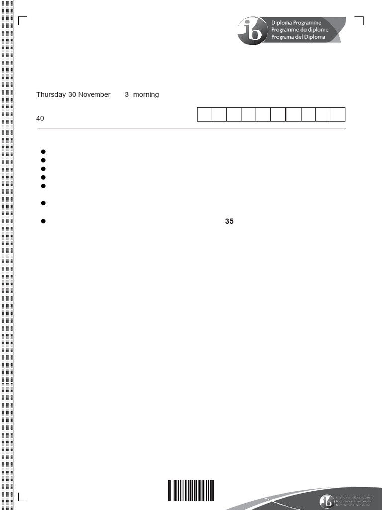 IB Math Analysis SL Paper 1 Exam 2023 | PDF | Theoretical Computer ...