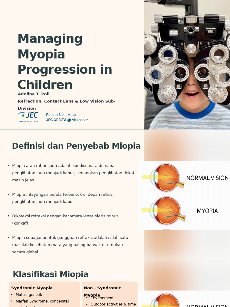 Managing Myopia Progression in Children | PDF