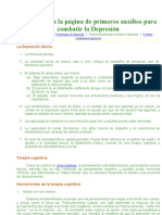 Primeros Auxilios Contra La Depresion