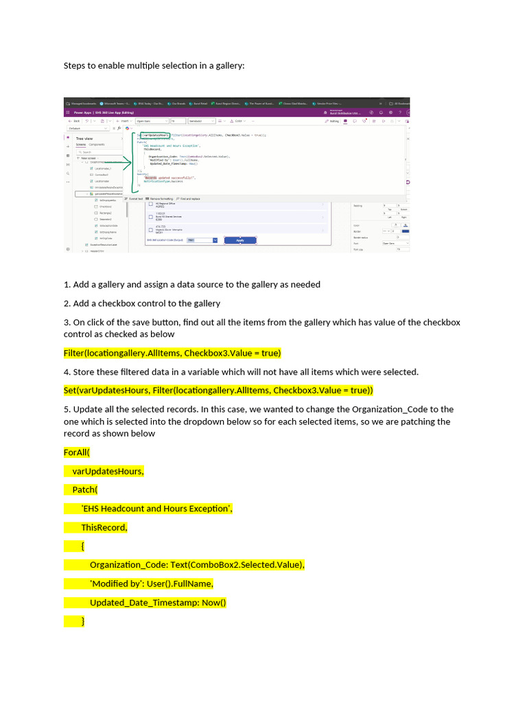 Enable Multi-Select in Gallery Control | PDF