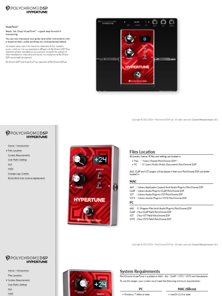 HyperTune™ Plugin User Manual | PDF | License | Software