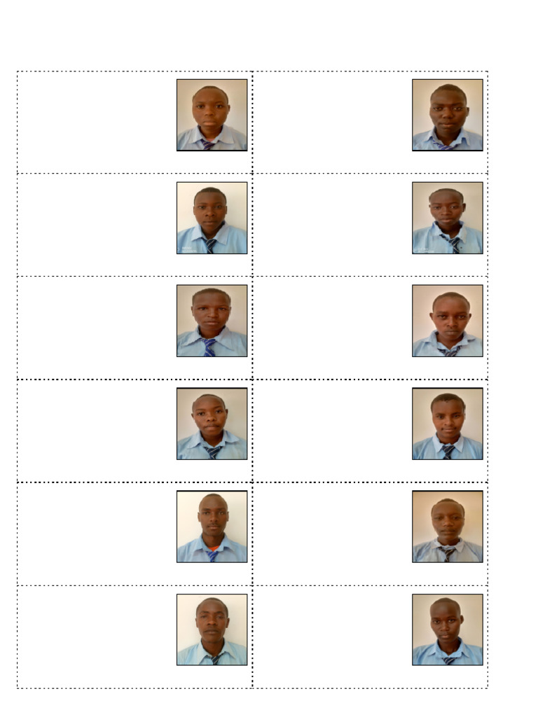 2025 KCSE Student Photo Register | PDF