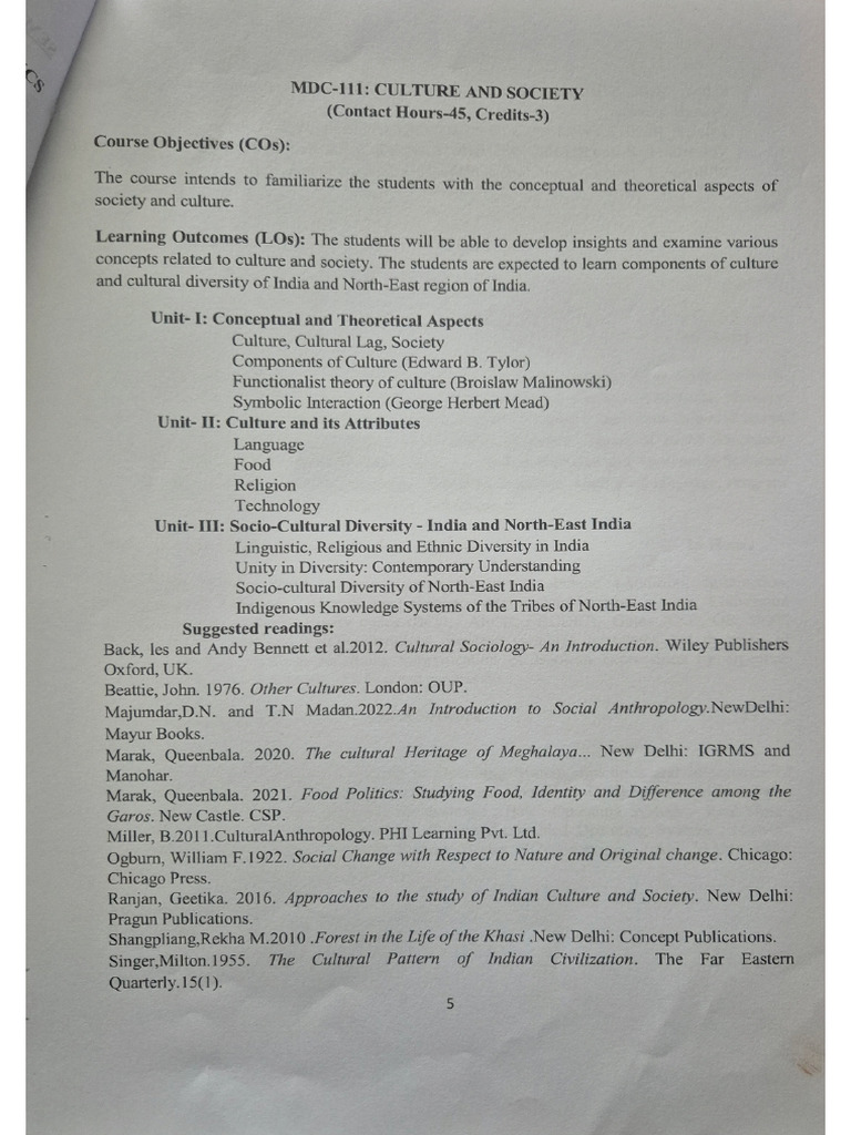MDC 1st Sem FyuG 2025 | PDF