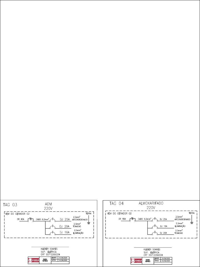 Diagrama Elétrico Contaneir Ct15-Tag 04 e Tag 03 | PDF