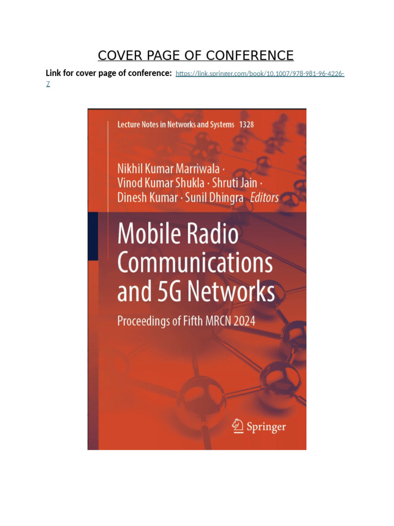 Sample Conference Paper Overview | PDF