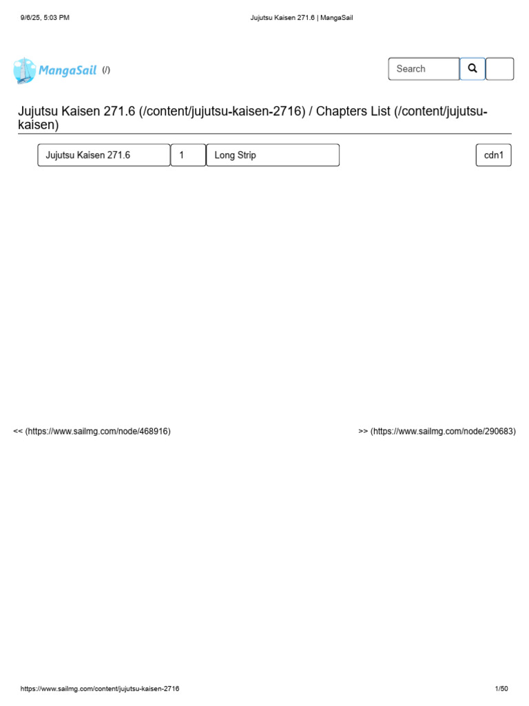 Jujutsu Kaisen Chapter 271.6 | PDF | Manga