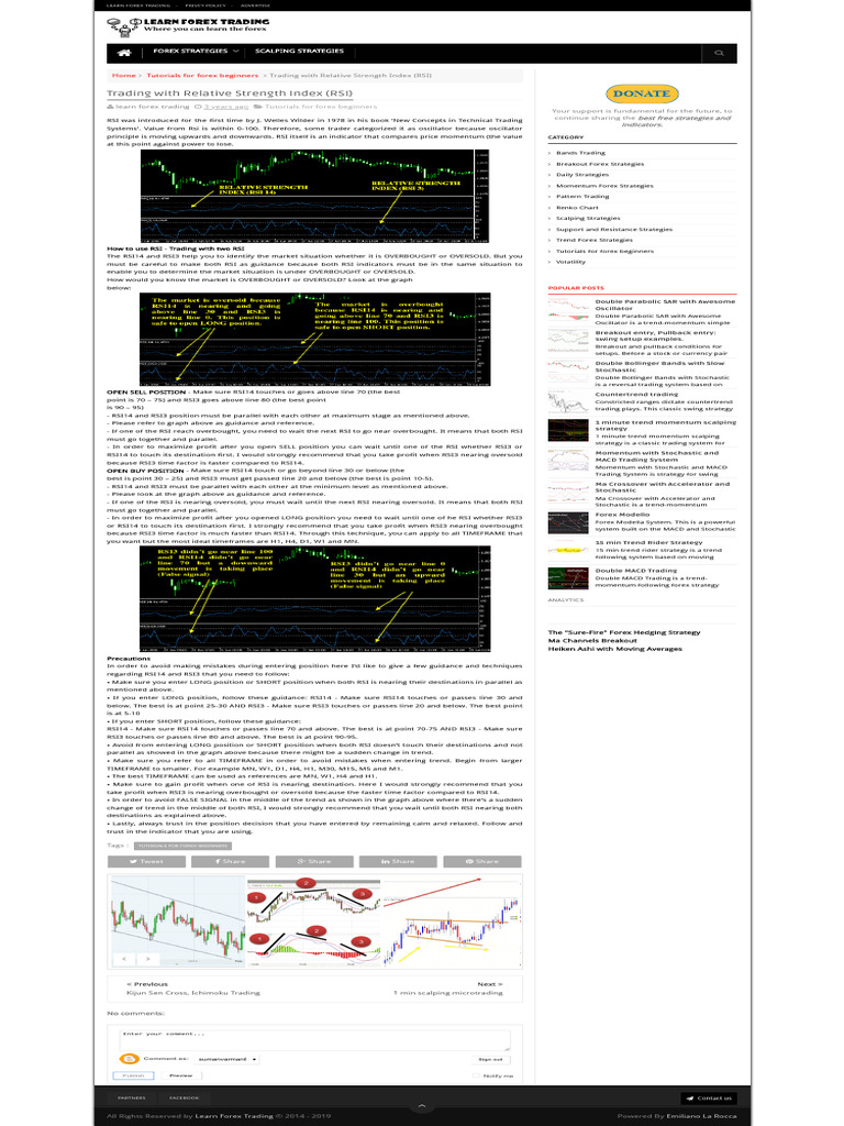 Trading with RSI: A Beginner's Guide | PDF | Valuation (Finance ...