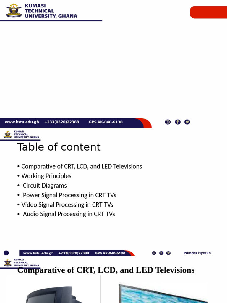 CRT vs LCD vs LED TV Comparison Guide | PDF