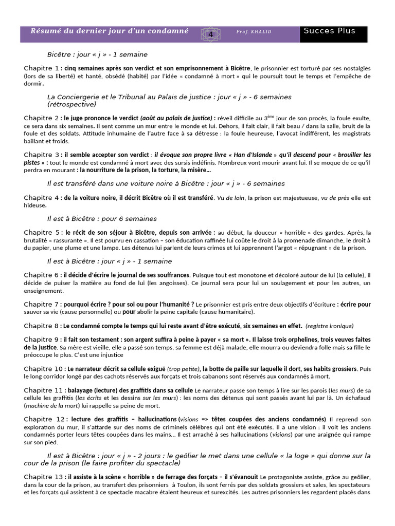 Dernier jour d'un condamné à mort | PDF | Peine capitale | Prison