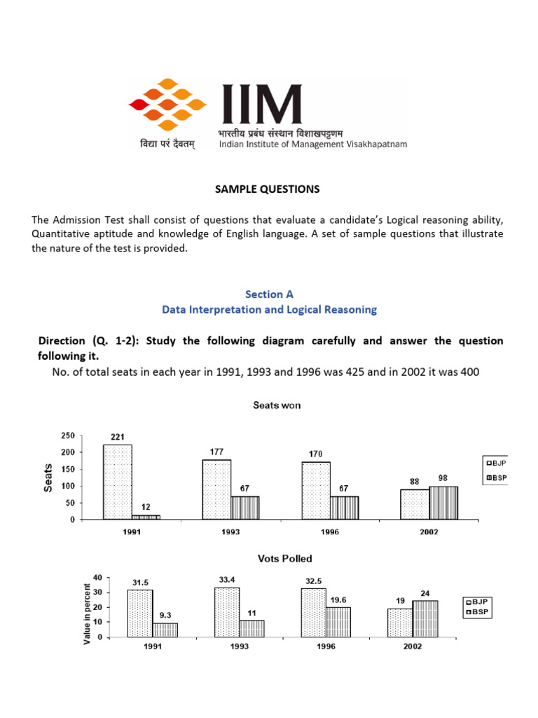 Admission Test Sample Questions Guide | PDF | Parachute