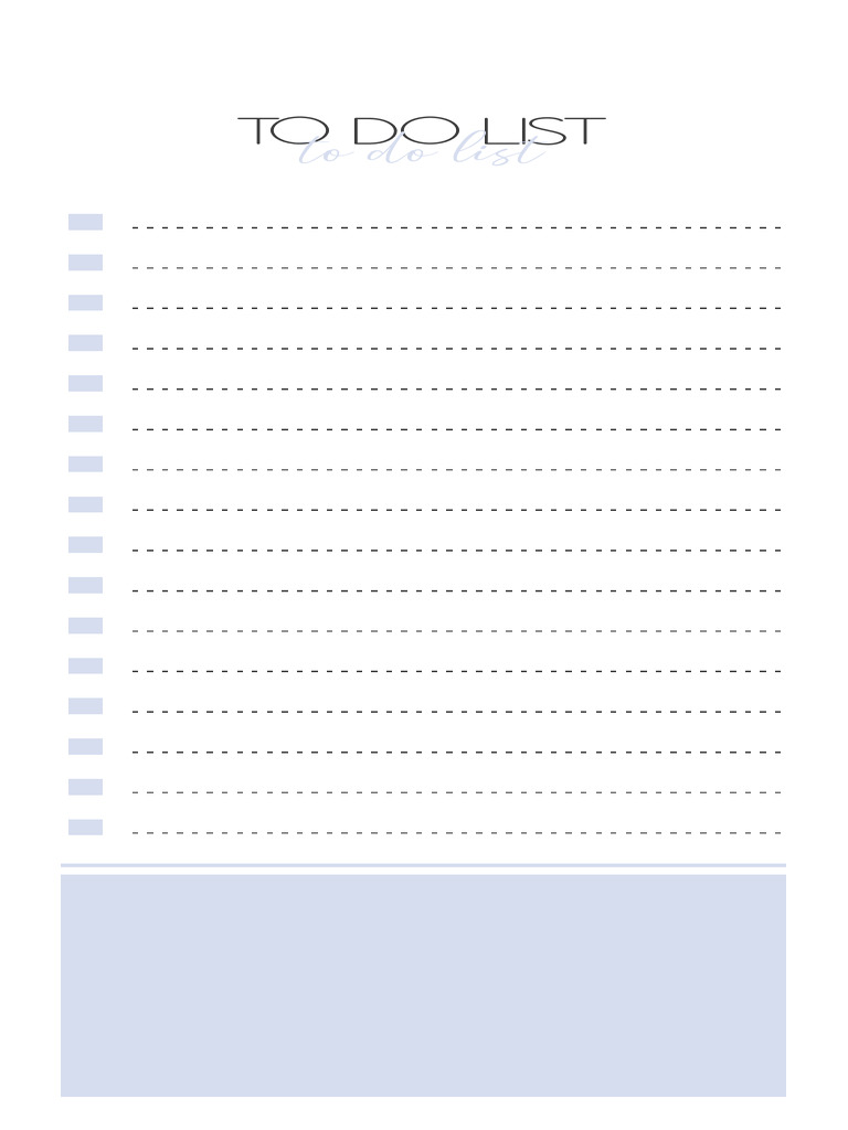 To Do List Azul | PDF