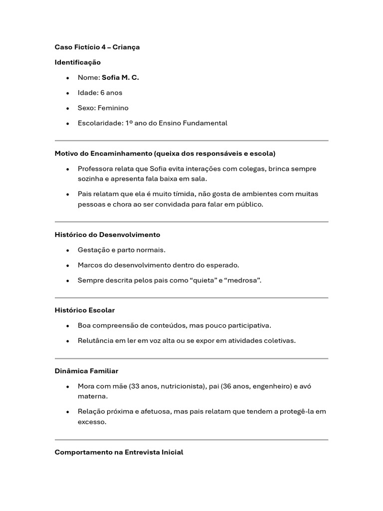 Caso Fictício 4 | PDF