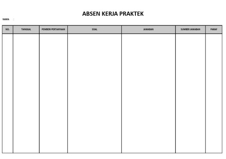 Absen KP | PDF