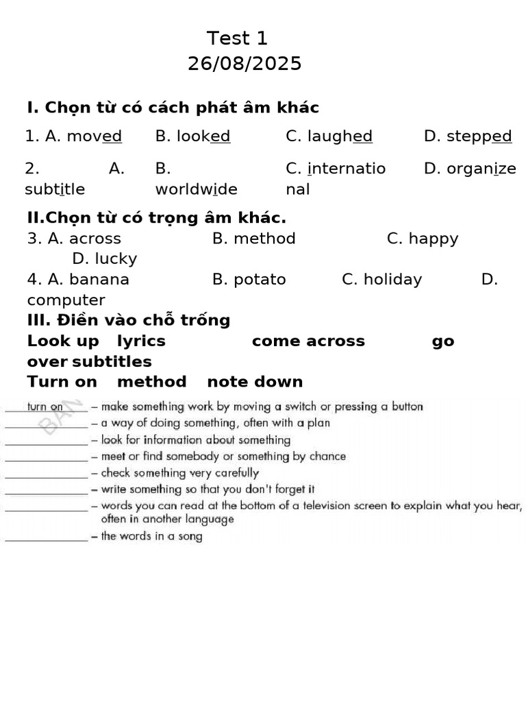 Test 1 | PDF