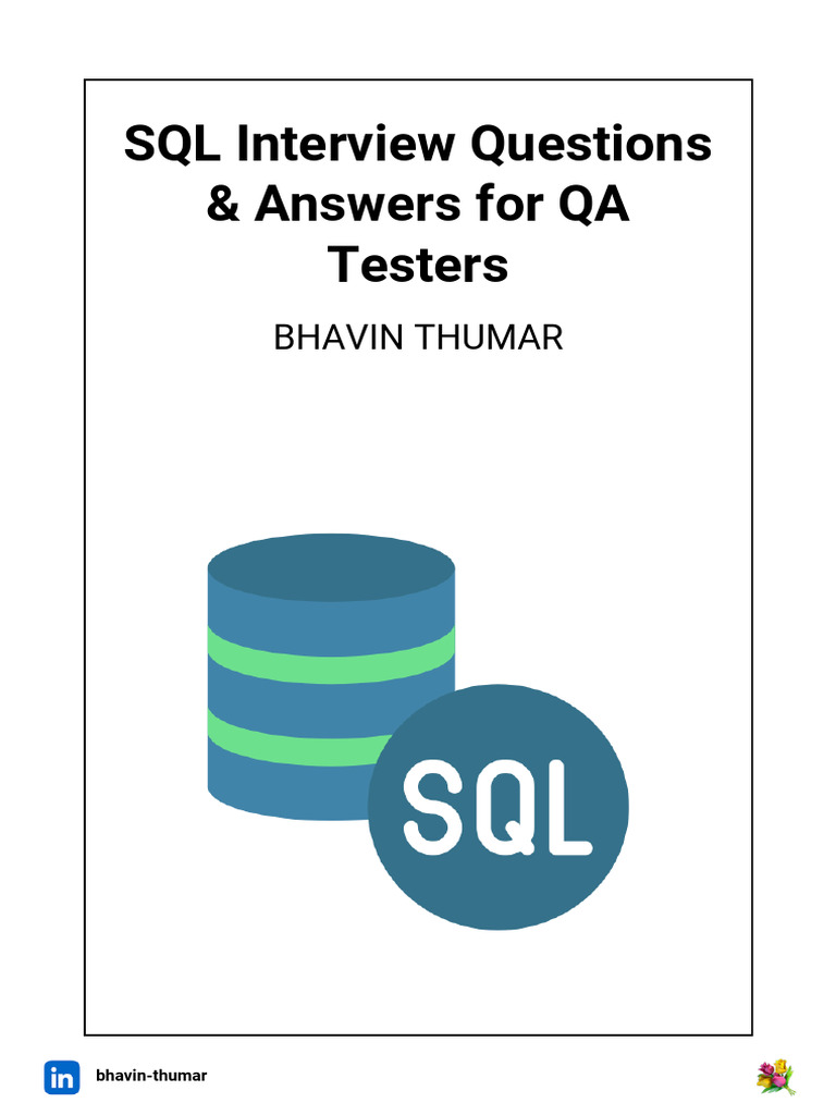 SQL Interview Questions for Testers | PDF | Sql | Databases