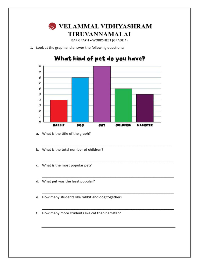 Bar Graph GR 4 WS 1 | PDF