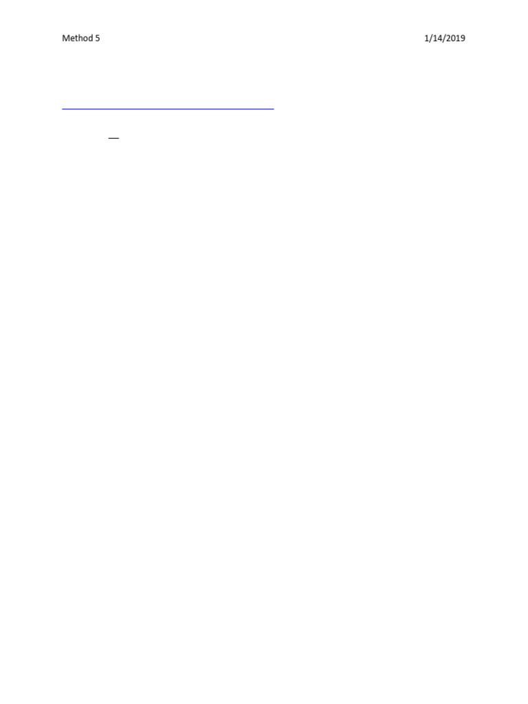 Method 5: Particulate Matter Emissions | PDF | Pressure Measurement ...