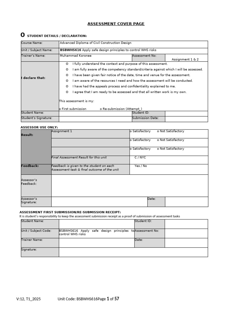 WHS Management System Assessment Guide | PDF | Occupational Safety And ...
